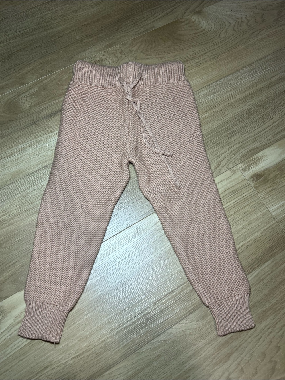 Kids Knit Joggers - Dusty Rose